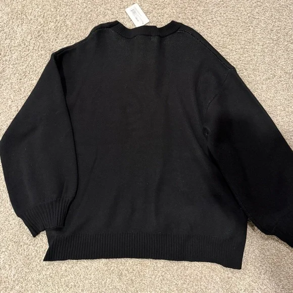 Girl Dangerous luxury sweater embroidered fine detailed 100% organic cotton new